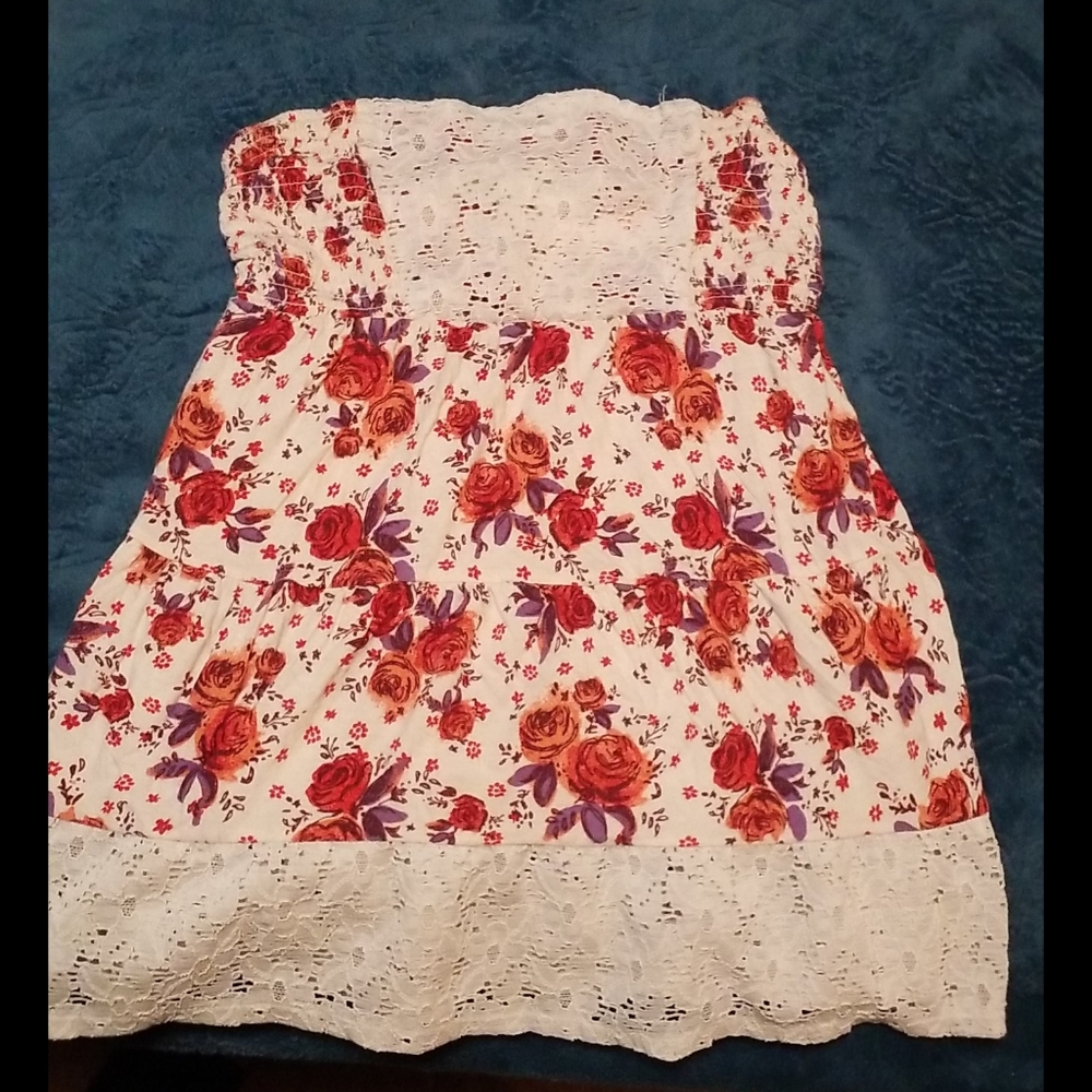 M strapless top